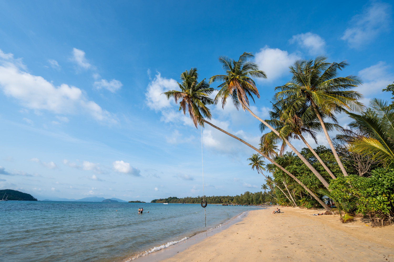 Ao Soun Yai Beach Koh Mak Hotels (1) Zentraler Strandabschnitt des Ao Soun Yai Beach
