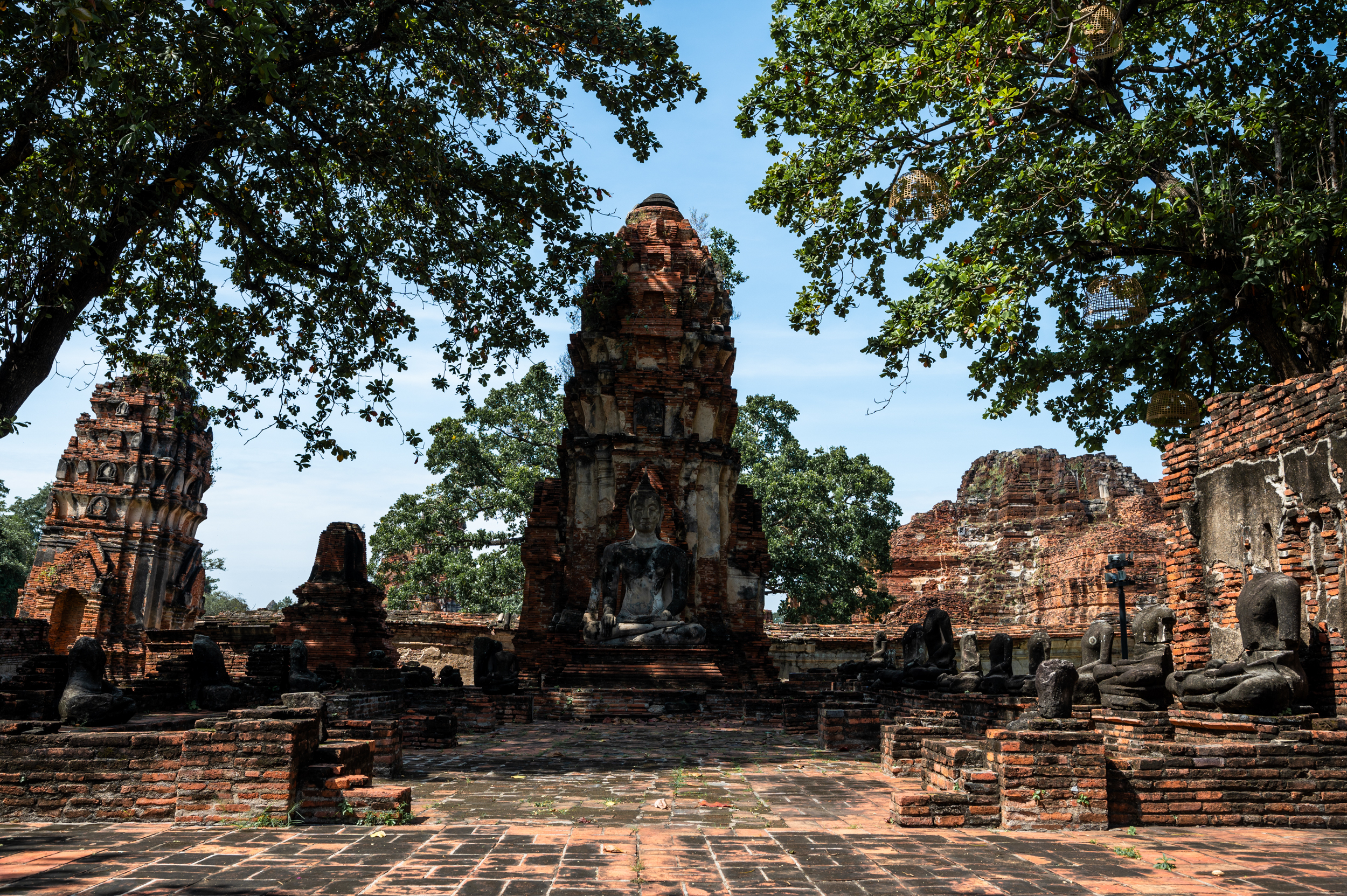 Ayutthaya (44) Ruinen im Wat Mahathat