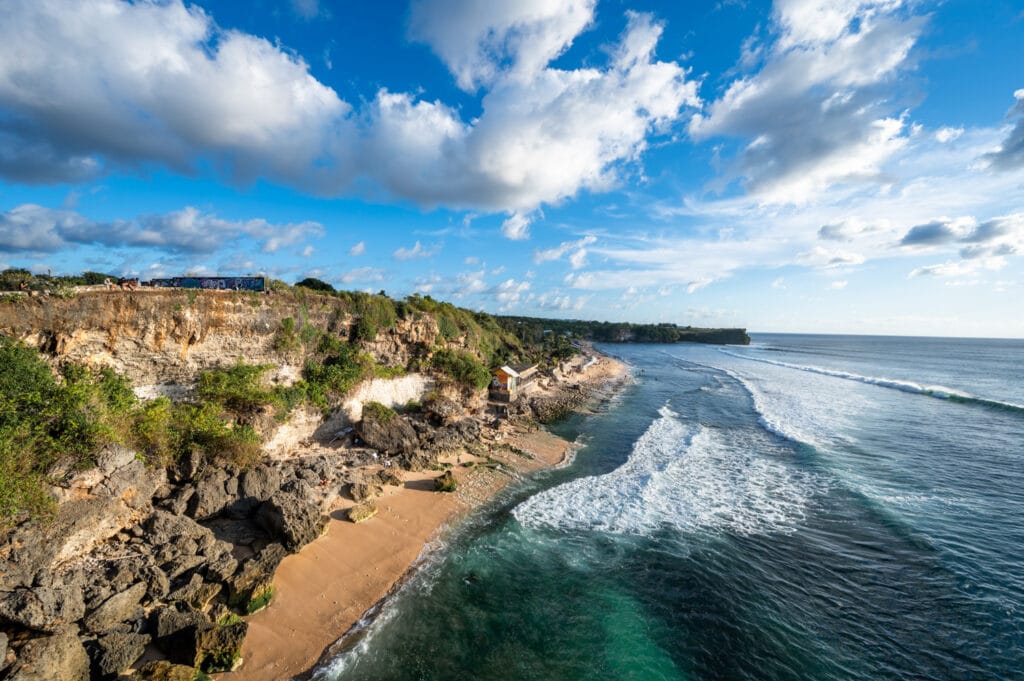Ausblick auf den Balangan Beach