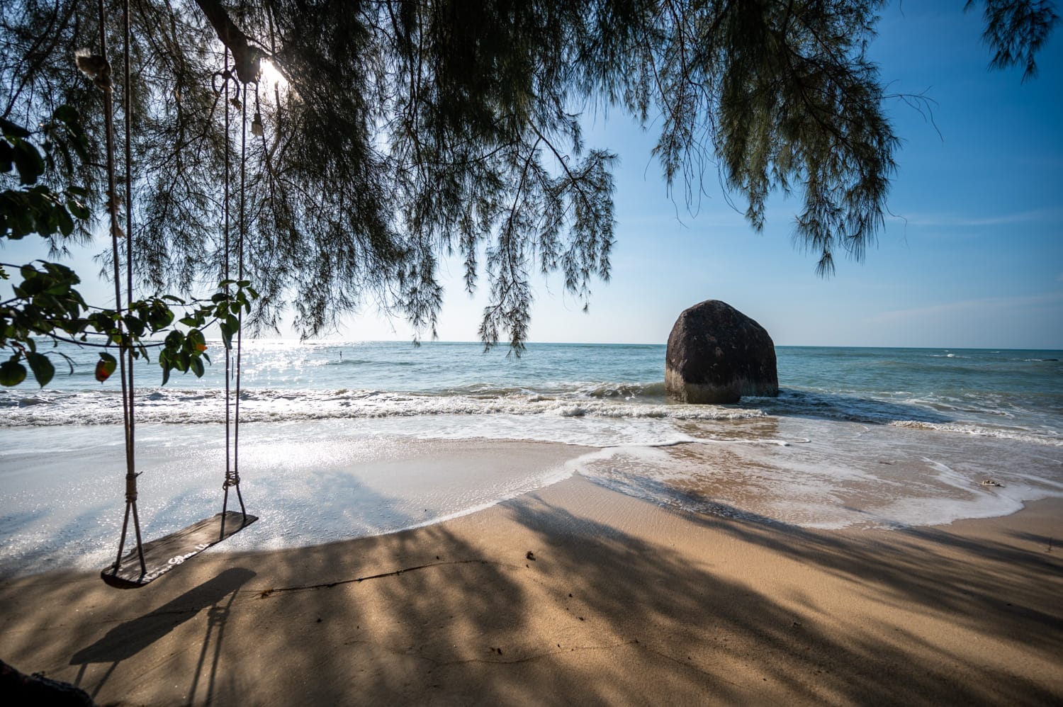 Bang Kao Beach (2) Bang Kao Beach auf Koh Samui bei Flut