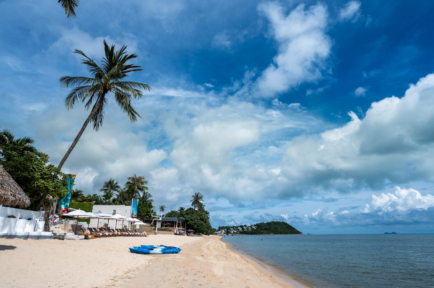 Bangrak Beach (2) Flaches Wasser am Bangrak Beach auf Koh Samui