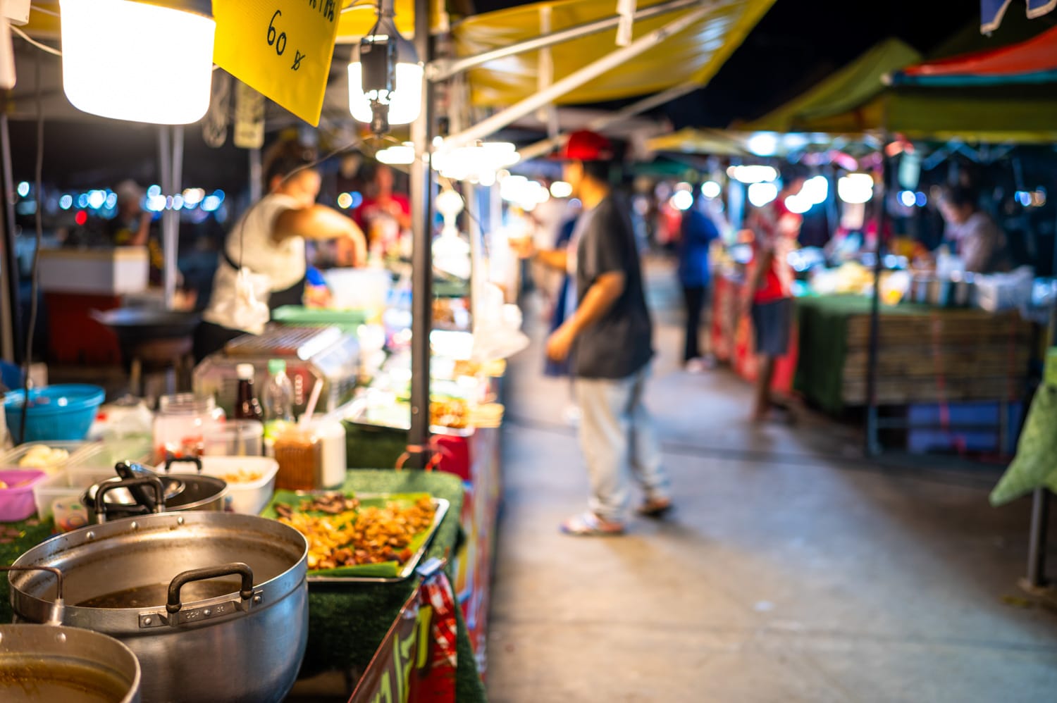 Bangrak Market Nachtmarkt auf dem Bangrak Market auf Koh Samui