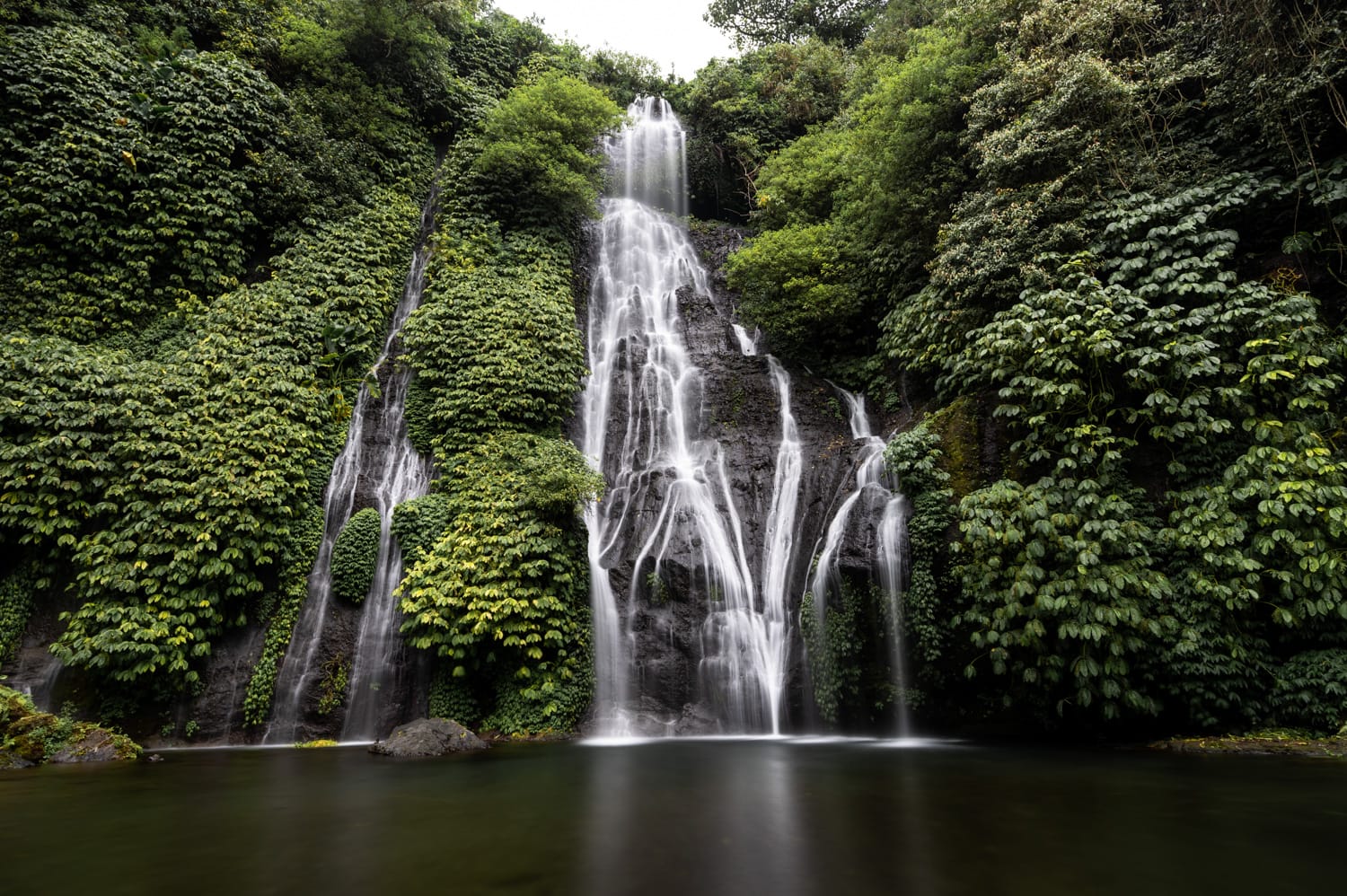 Banyumala Waterfall in Munduk auf Bali