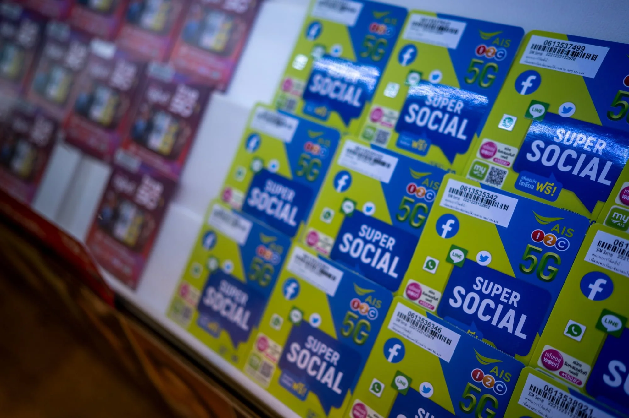 thailand sim-karten von verschiedenen Anbietern