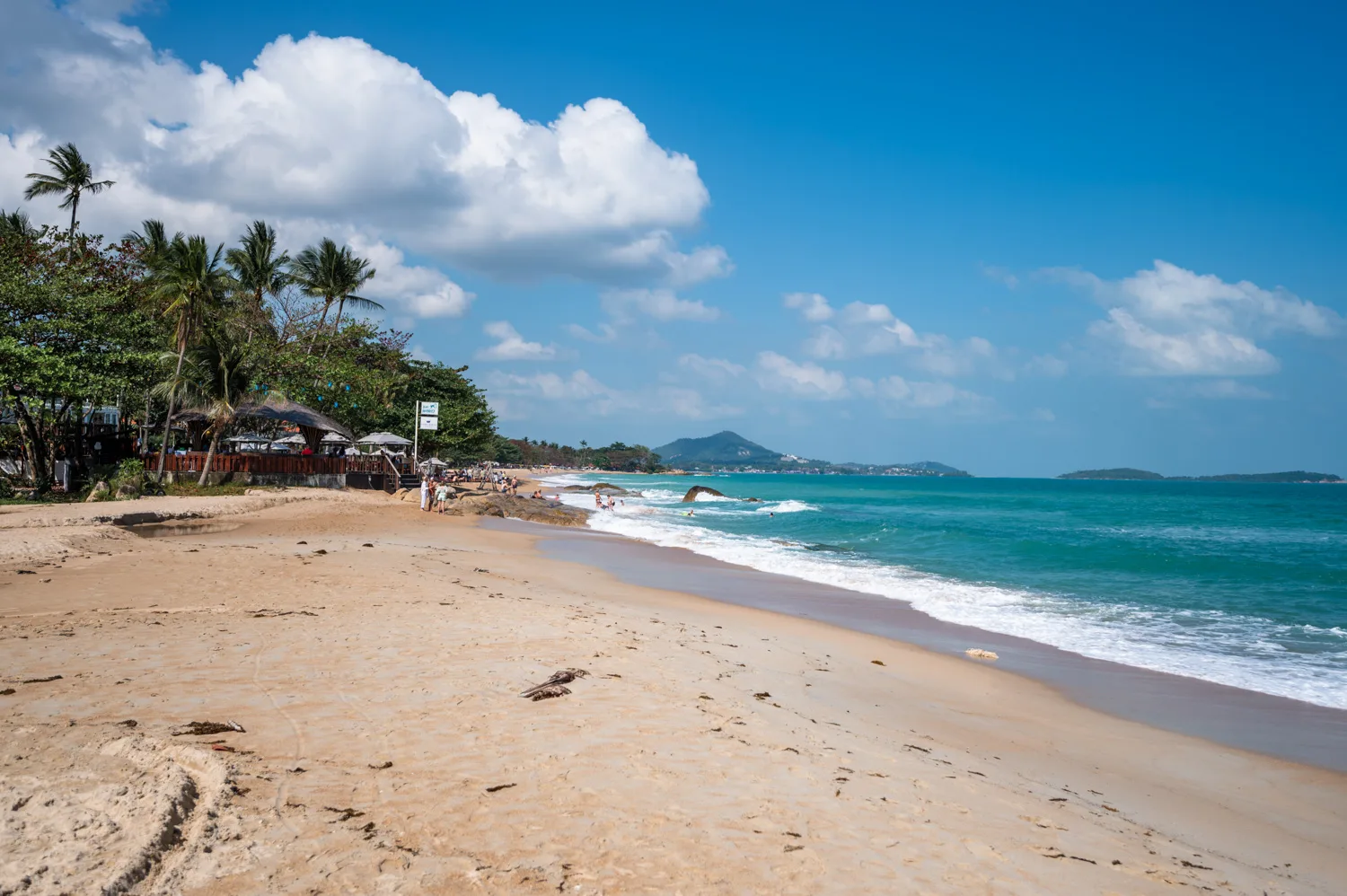 chaweng-noi-beach Blick entlang des Chaweng Noi Beach