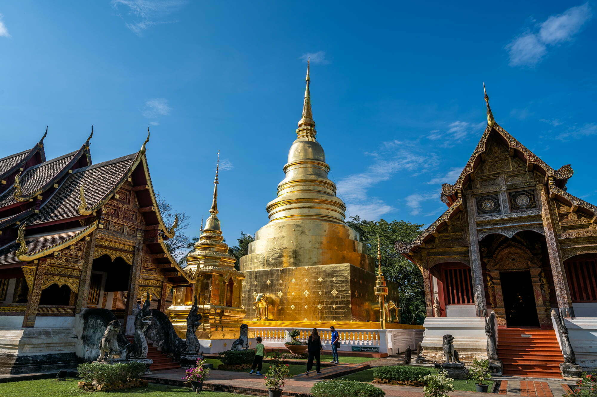 Goldener Chedi des Wat Phra Singh in Chiang Mai