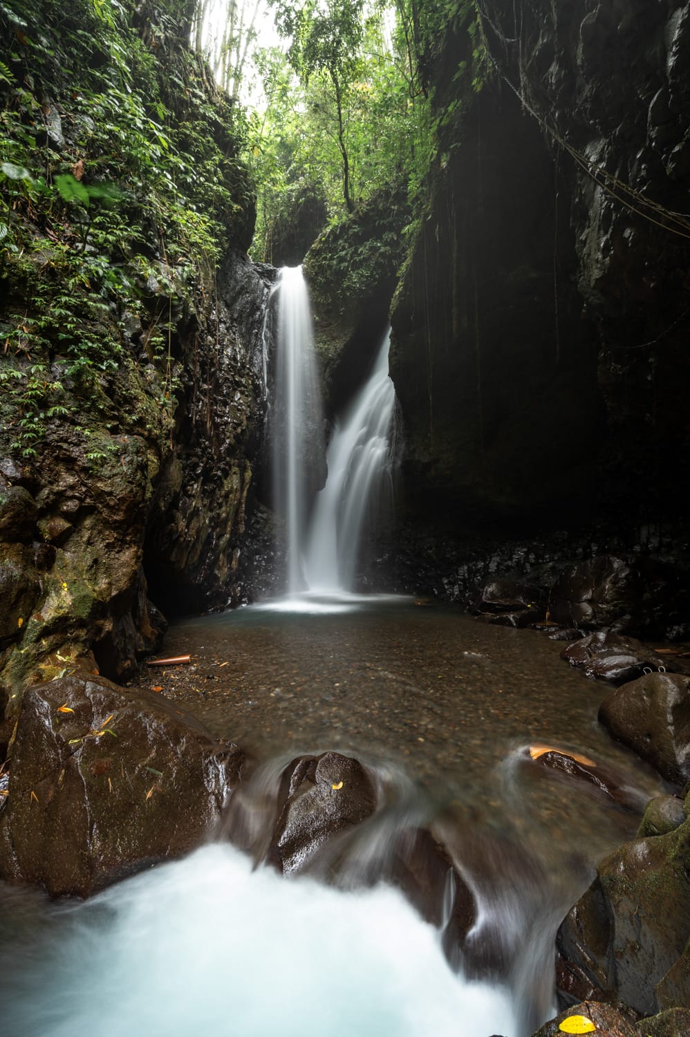 Git Git Twin Wasserfall in Munduk auf Bali