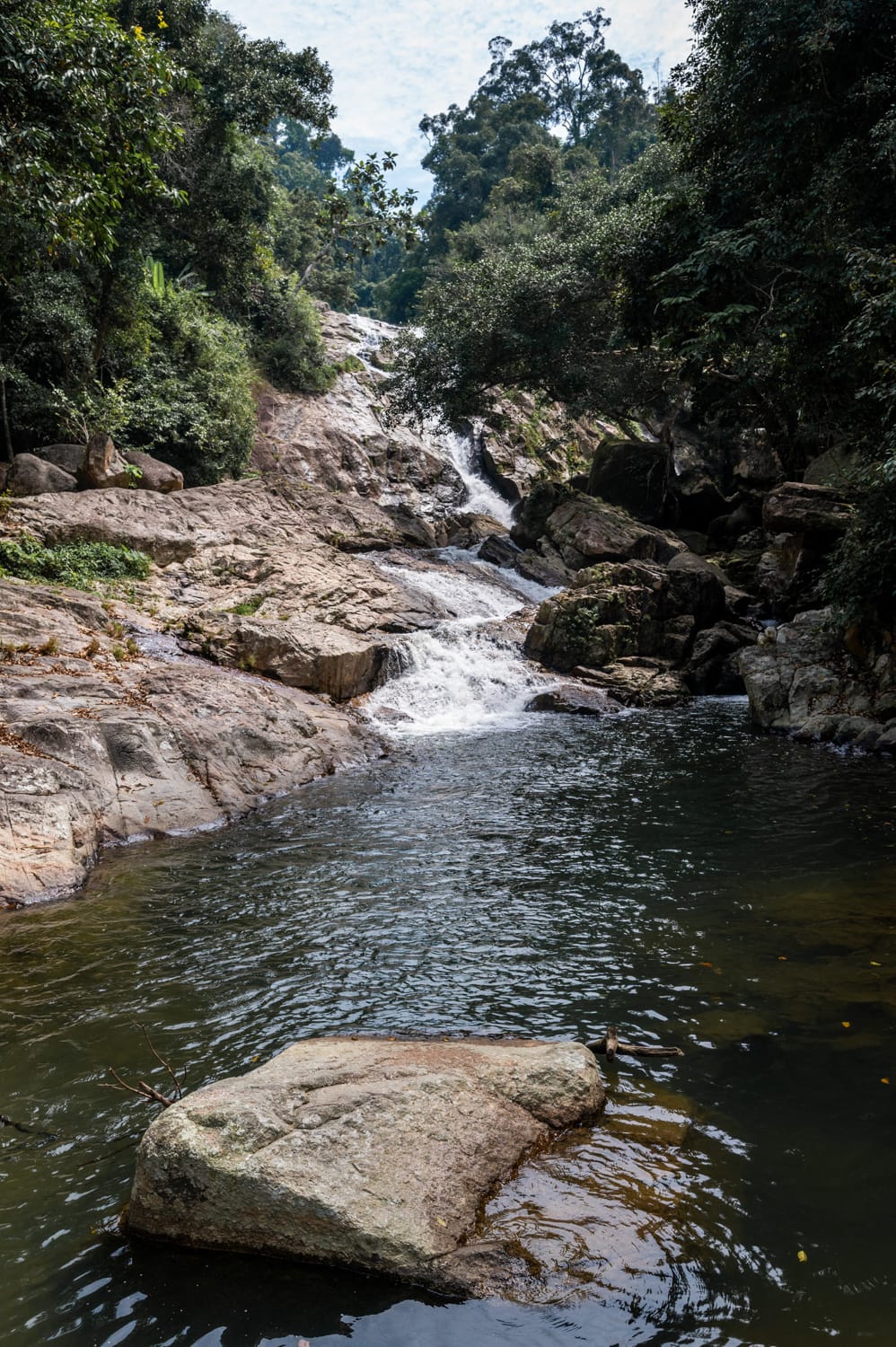 Hin Lad (1) Becken am Ende der Wanderung zum Hin Lad Wasserfall auf Koh Samui