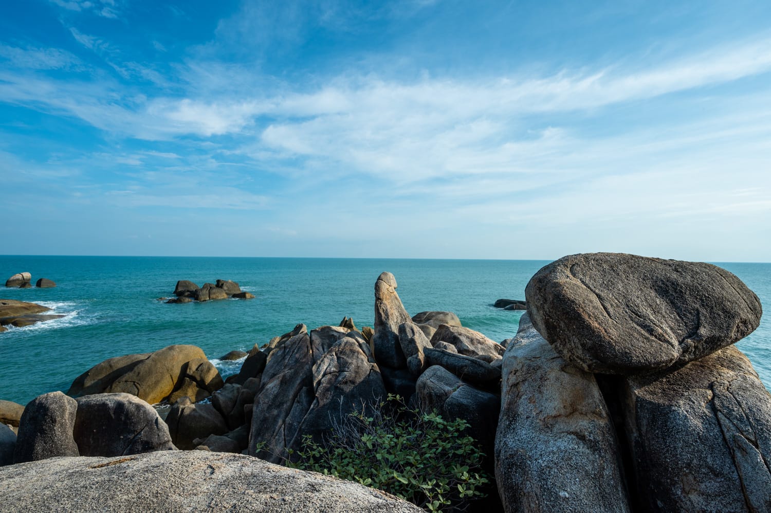 Hin Ta Hin Yai Blick auf die Felsformation Hin Ta Hin Yai auf Koh Samui
