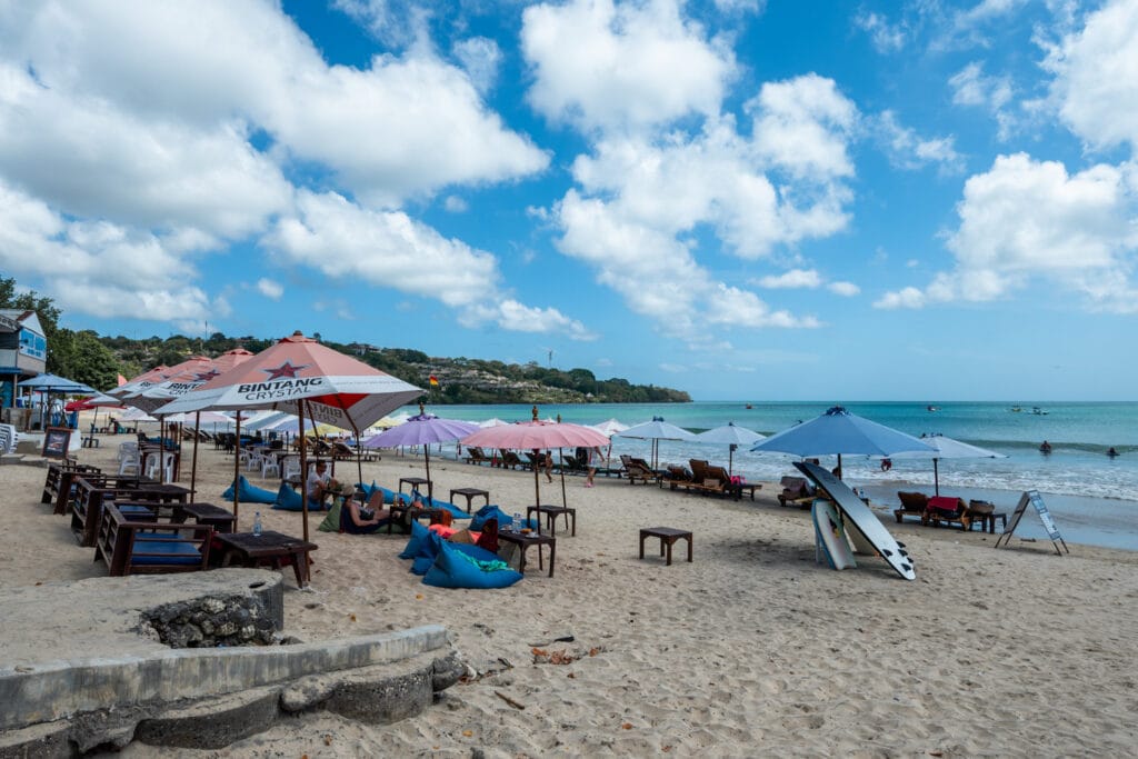 Sitzsack am Jimbaran Beach