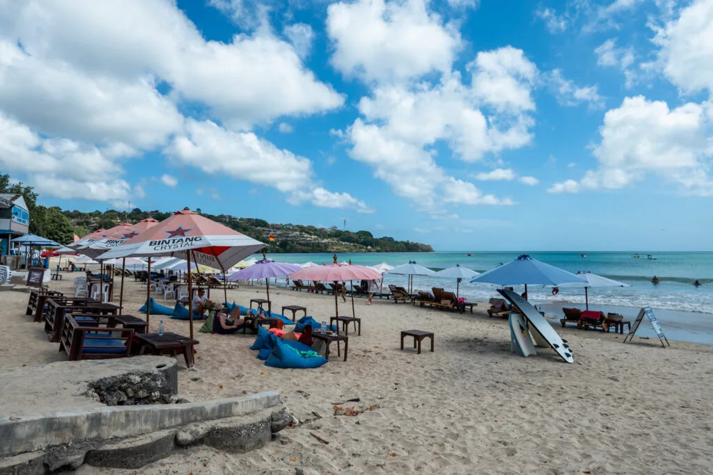 Sitzsack am Jimbaran Beach