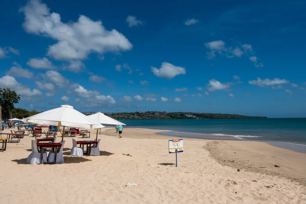 Ausblick auf den Jimbaran Beach