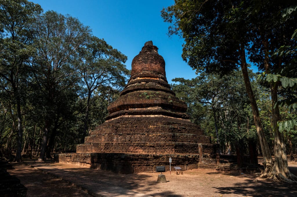 Chedi im Wat Phra Non in Kamphaeng Phet