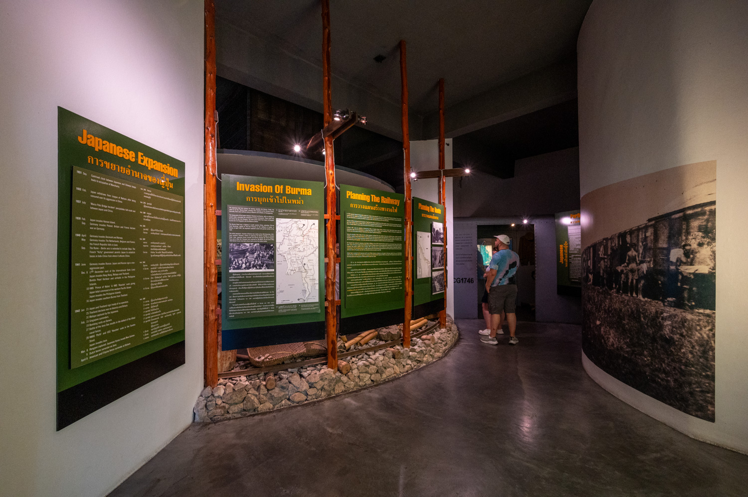 Kanchanaburi (50) Ausstellung im Death Railway Museum Thailand Burma Railway Centre in Kanchanaburi
