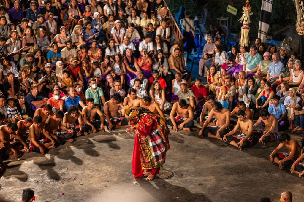 Der Dämonenkönig beim Kecak Dance im Pura Luhur Uluwatu