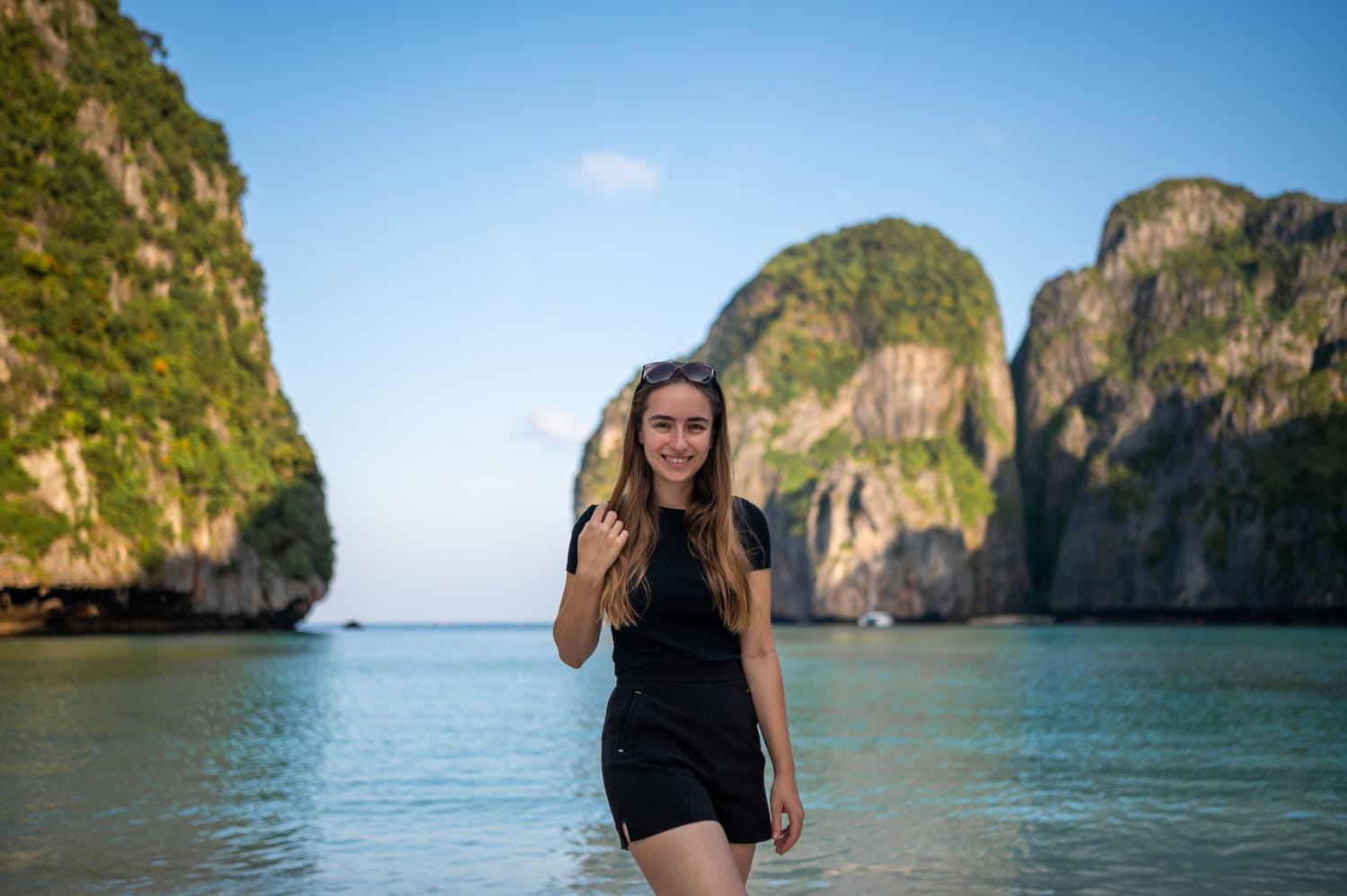 Vanessa Mosch in der Maya Bay auf Koh Phi Phi Leh