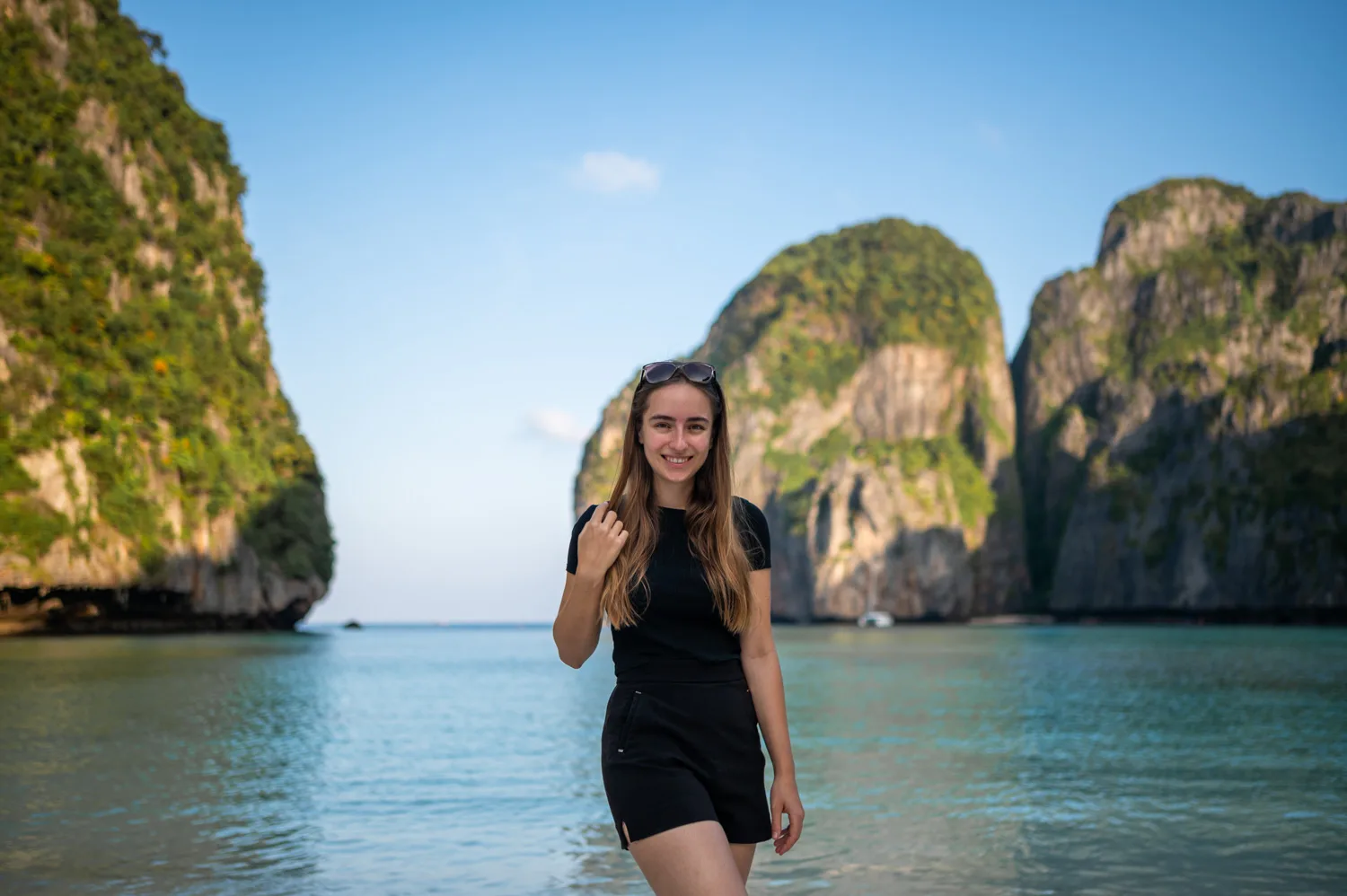 Vanessa Mosch in der Maya Bay auf Koh Phi Phi Leh