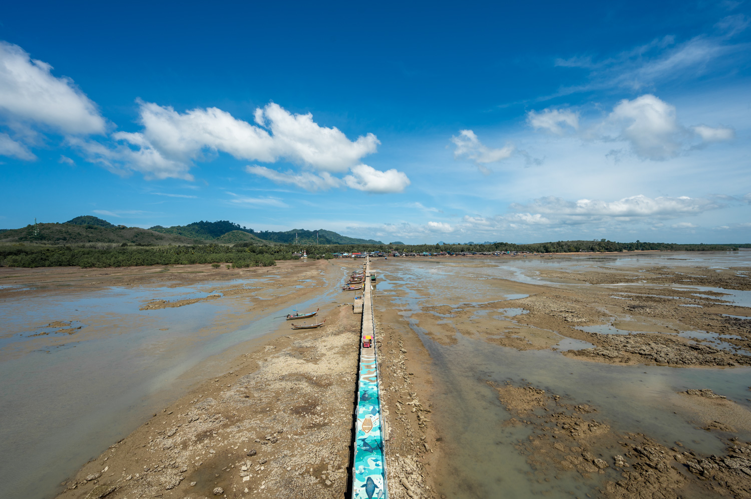 Koh Libong (16) Ausblick vom Dugong Aussichtsturm an der Leekpai Bridge auf Koh Libong