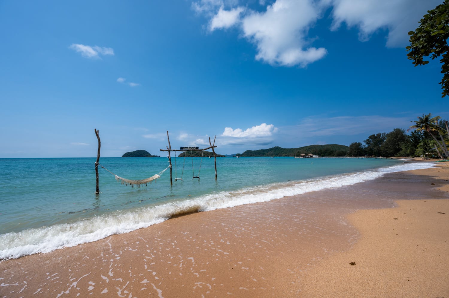 Koh Mak (1) Zentraler Abschnitt des Ao Kao Beach auf Koh Mak