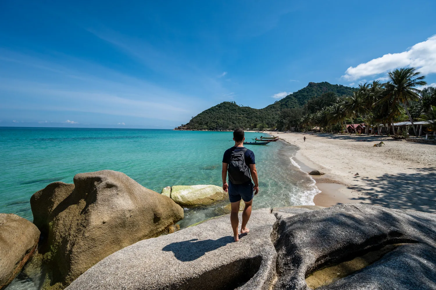Nils Alexander Kemna wandert zum Bottle Beach auf Koh Phangan