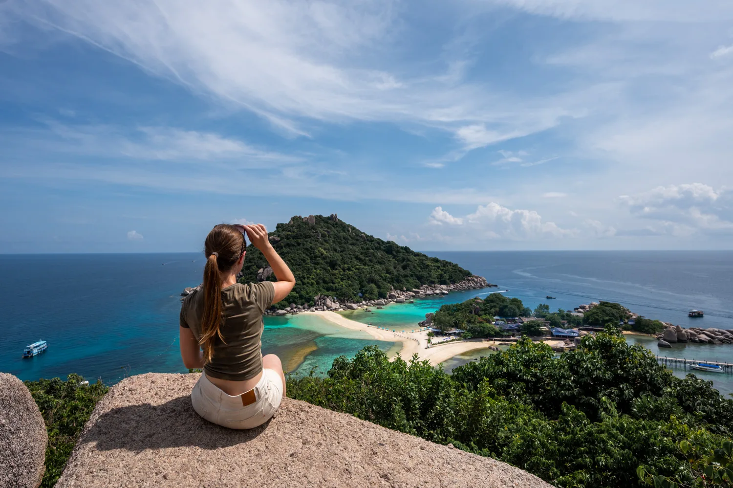 Vanessa Mosch am Koh Nang Yuan Viewpoint
