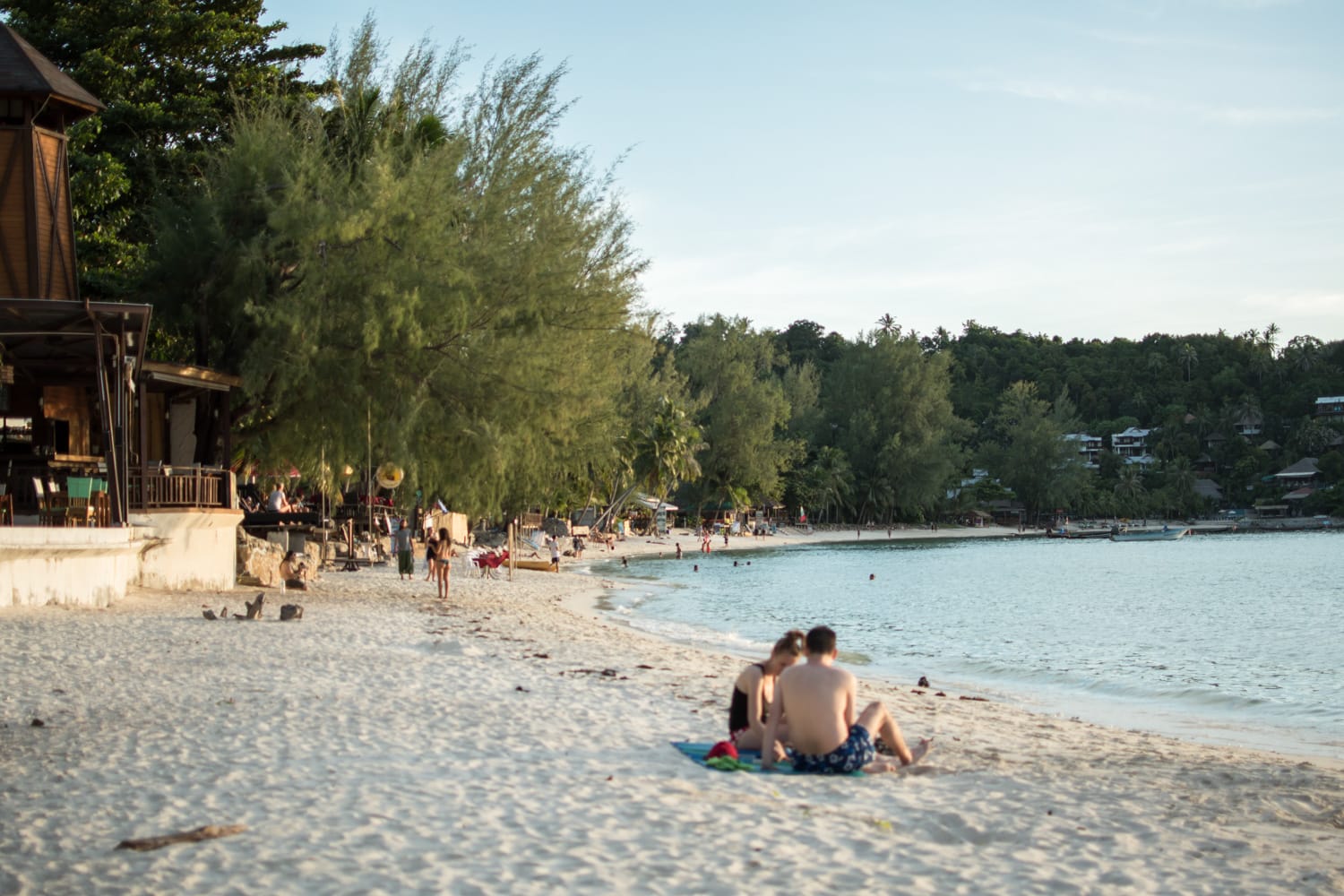 Koh Phangan Strände (1) Bucht des Haad Salad Beach auf Koh Phangan