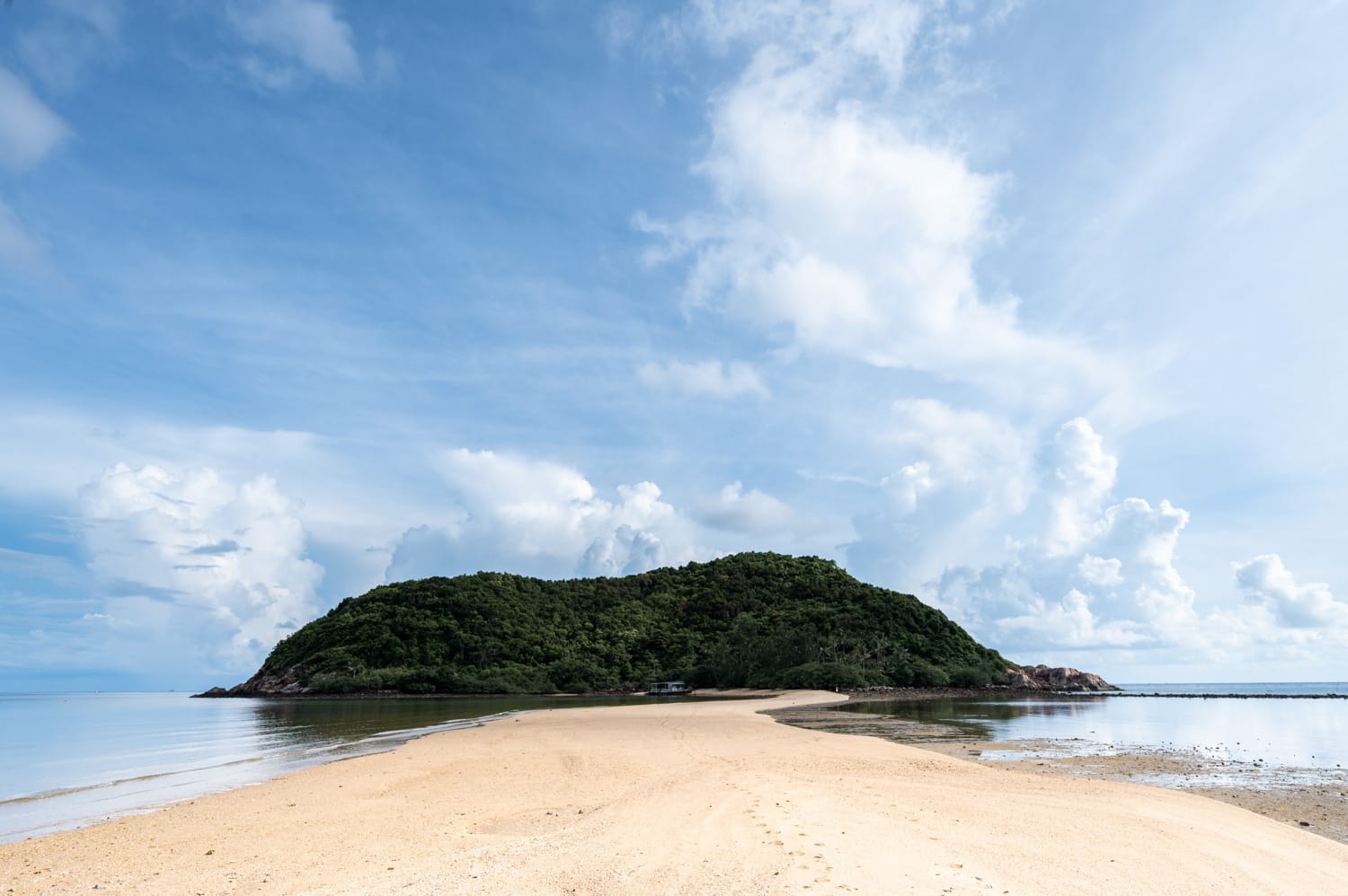 Koh Phangan Strände (13) Ko Ma Beach bei Ebbe