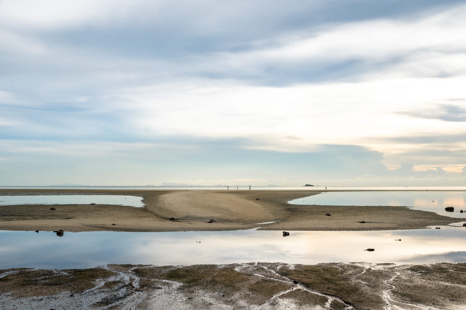 Koh Phangan Strände (14) Ebbe am Hin Kong Beach auf Koh Phangan