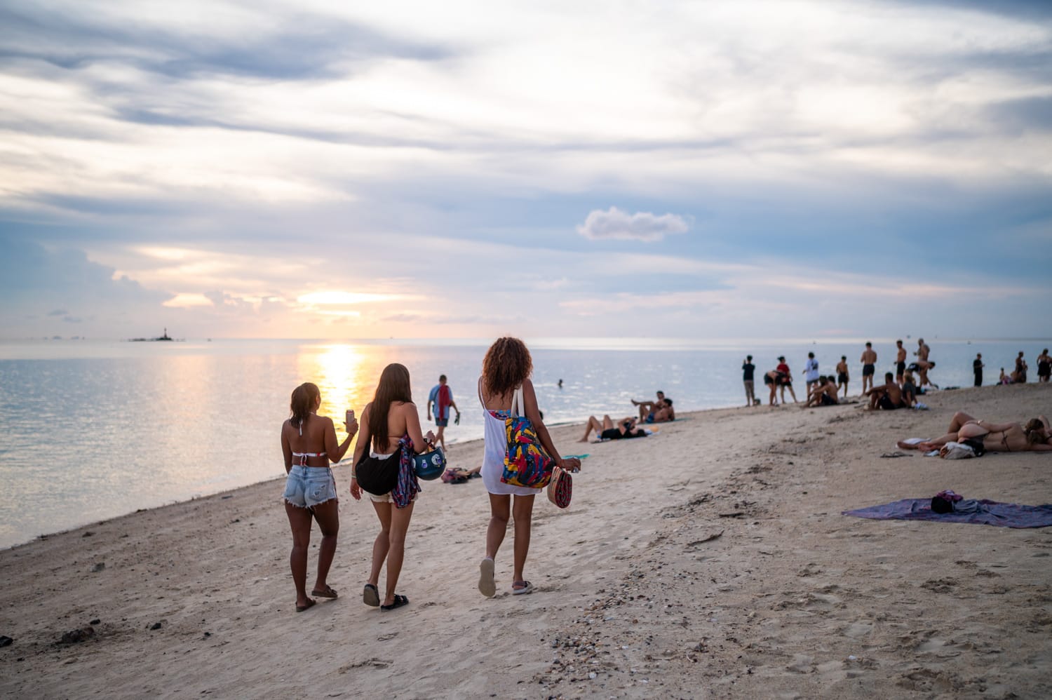 Koh Phangan Strände (16) Sonnenuntergang am Zen Beach auf Koh Phangan