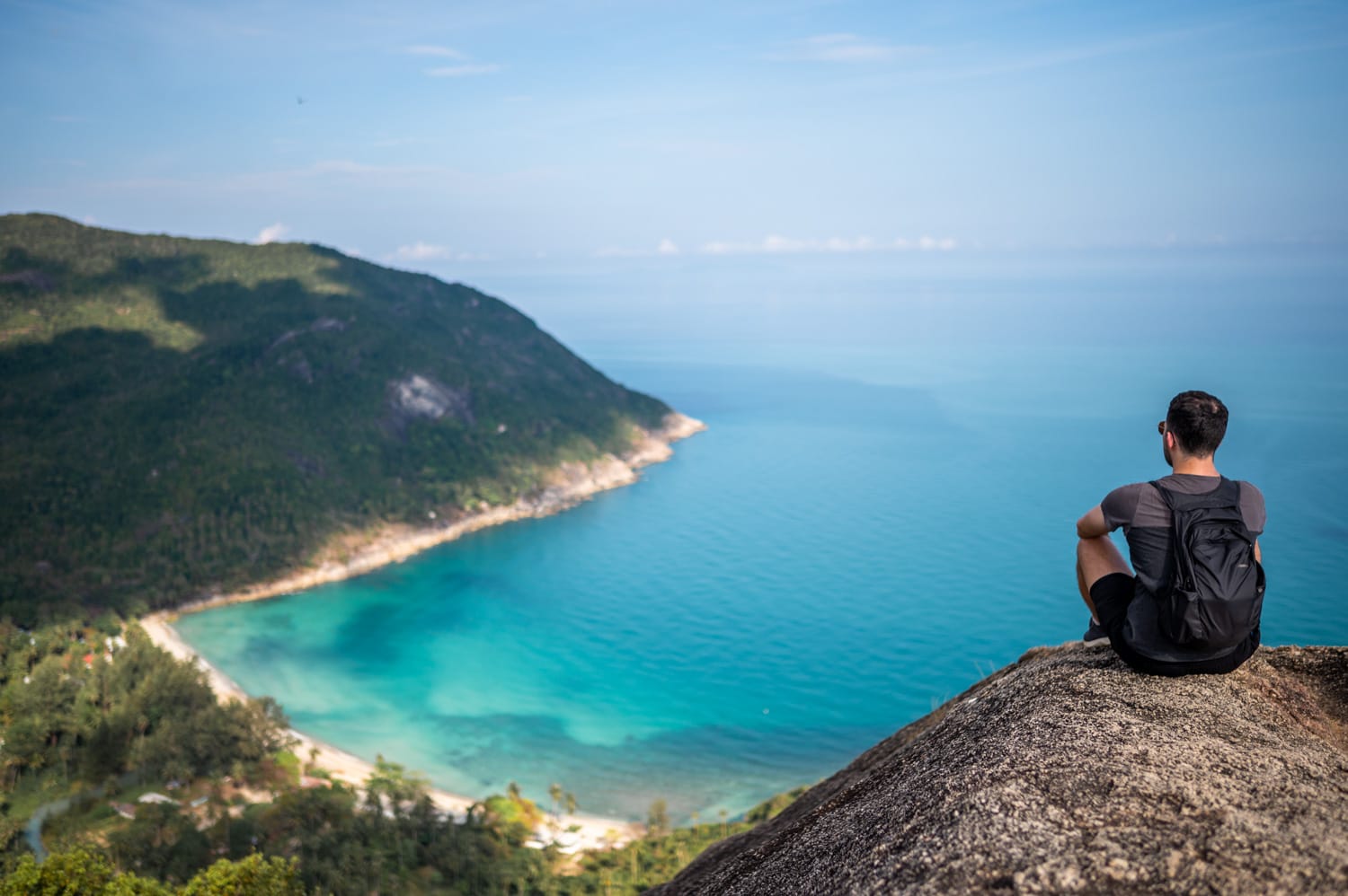 Koh Phangan Strände (5) Nils Alexander Kemna am Bottle beach Viewpoint auf Koh Phangan