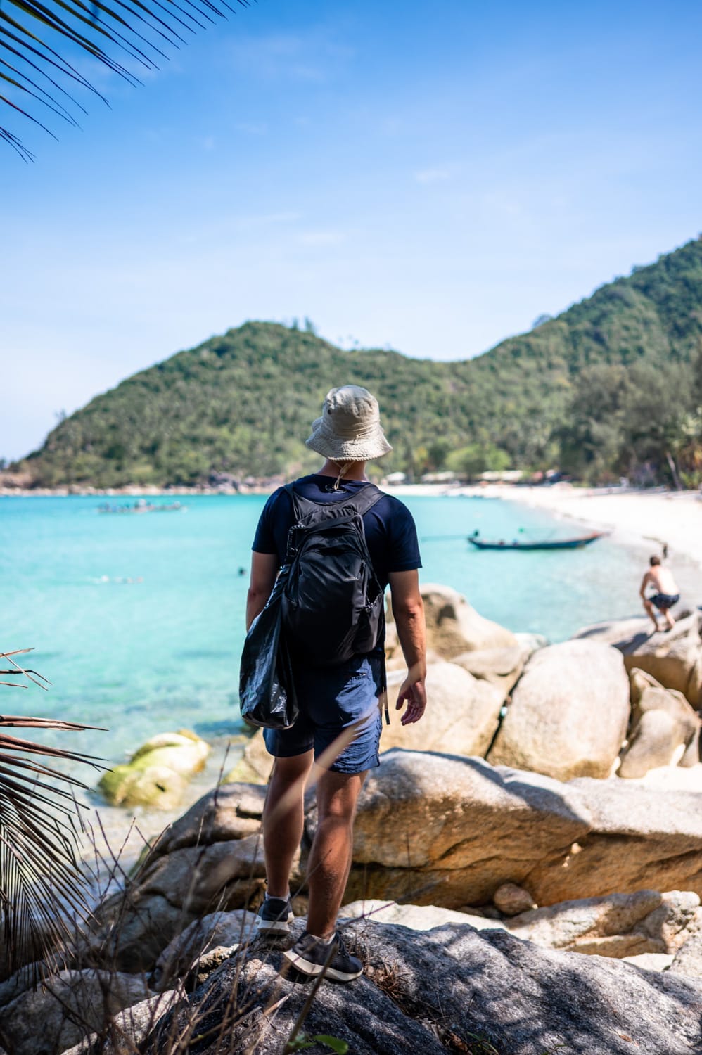 Koh Phangan Strände (9) Nils Alexander Kemna am Bottle Beach auf Koh Phangan
