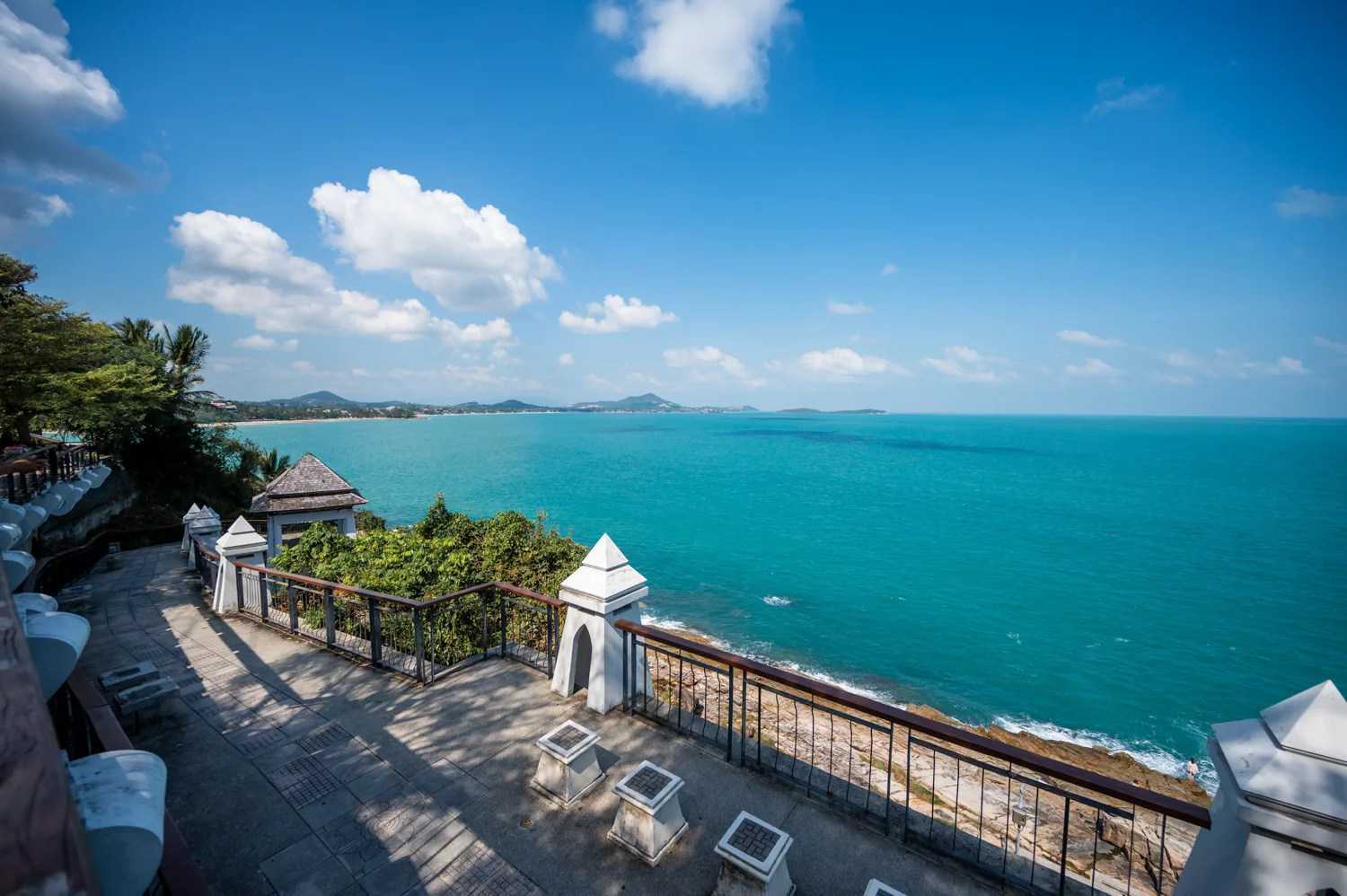 Ausblick vom Lad Koh Aussichtspunkt auf einer Inselrundfahrt auf Koh Samui