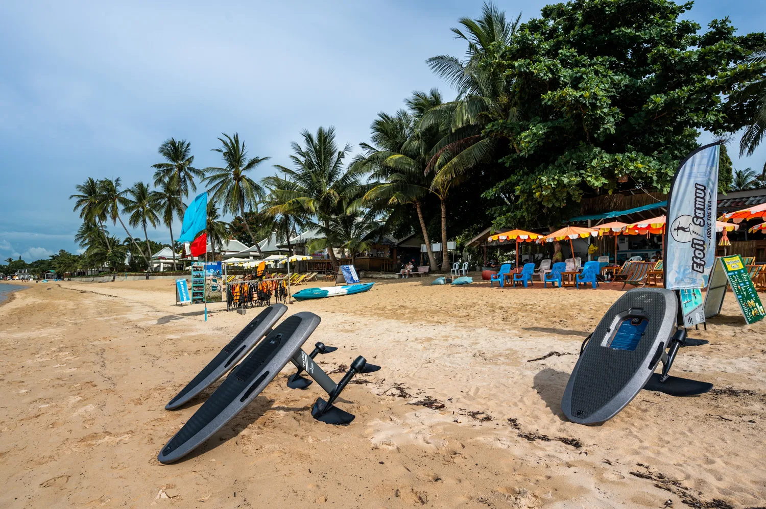 Vermieter für Kajaks und SUPs am Mae Nam Beach auf Koh Samui