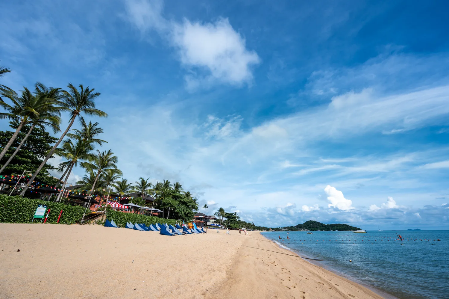 Koh Samui Hotels (26) Bo Phut Beach vor der Strandpromenade am Hansar Samui Resort