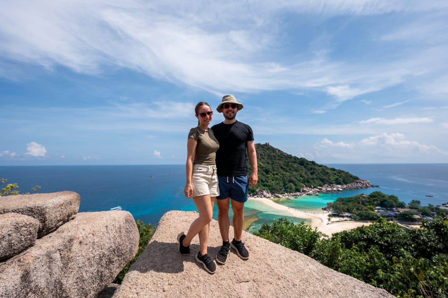 Koh Tao Hotels (4) Nils Alexander Kemna und Vanessa Mosch auf Koh Nang Yuan