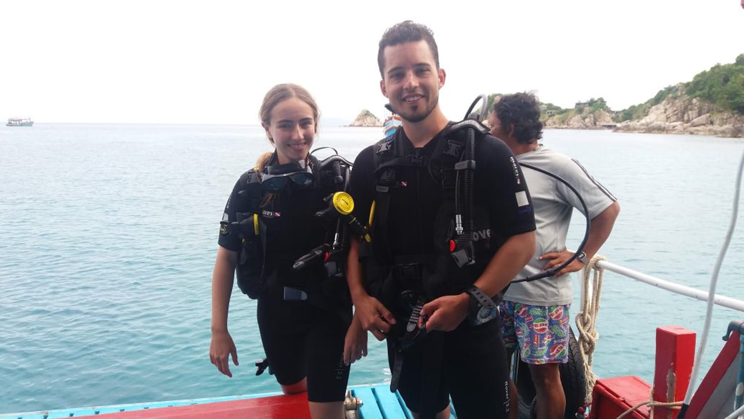 Nils Alexander Kemna und Nils Alexander Kemna tauchen auf Koh Tao