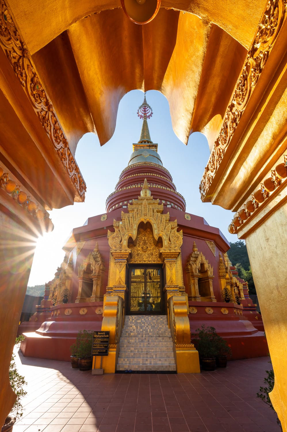 Lampang Thailand (12) Chedi Phra Chulamanee Si Phothiyan im Wat Phra That Doi Phra Chan