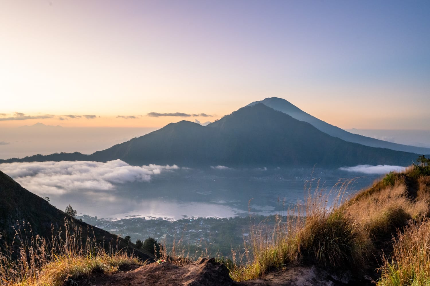 Lovina Bali (29) Sonnenaufgang auf den Gunung Batur auf Bali