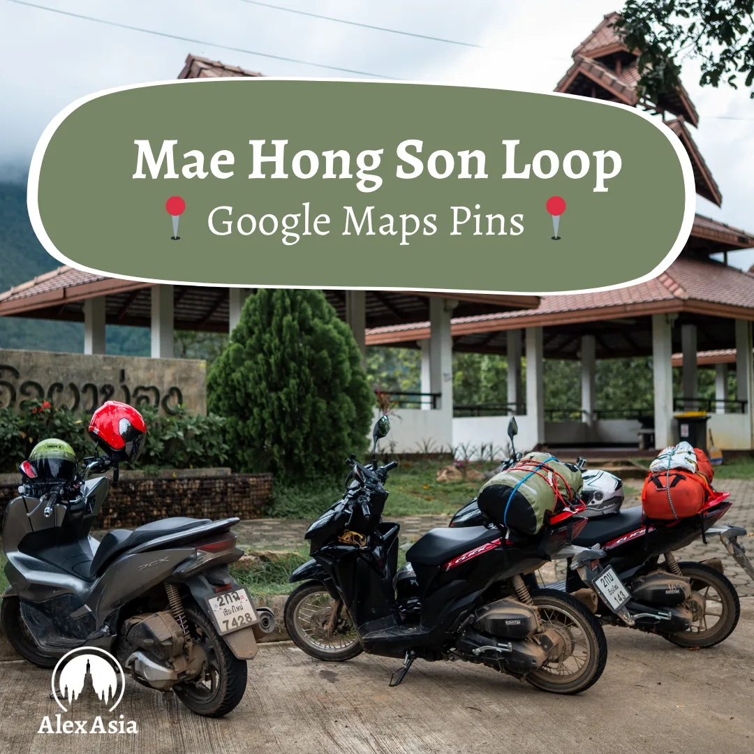 Produktbild Google Maps Pins Mae Hong Son Loop