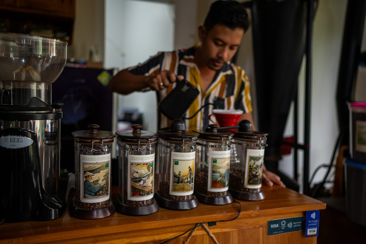 Kaffeetasting in der Munduk Moding Plantation in Munduk auf Bali