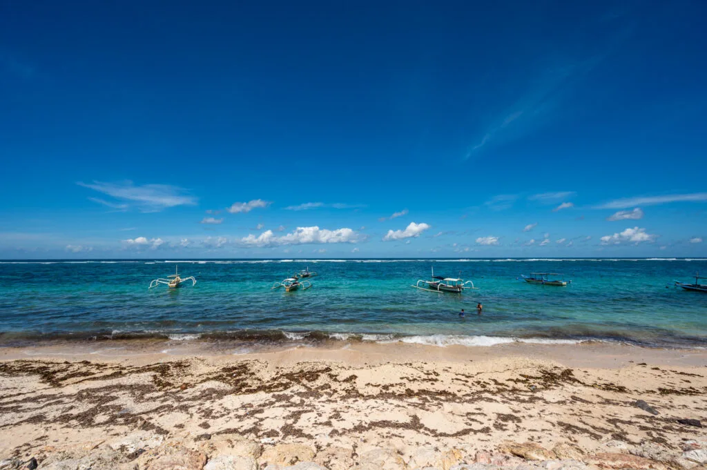 Boote am Pandawa Beach