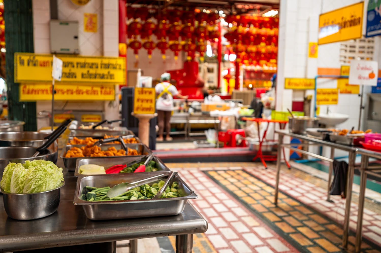 Phitsanulok (18) Vegetarische Kantine im Rong Jae Xi Thi Huk Tung in Phitsanulok