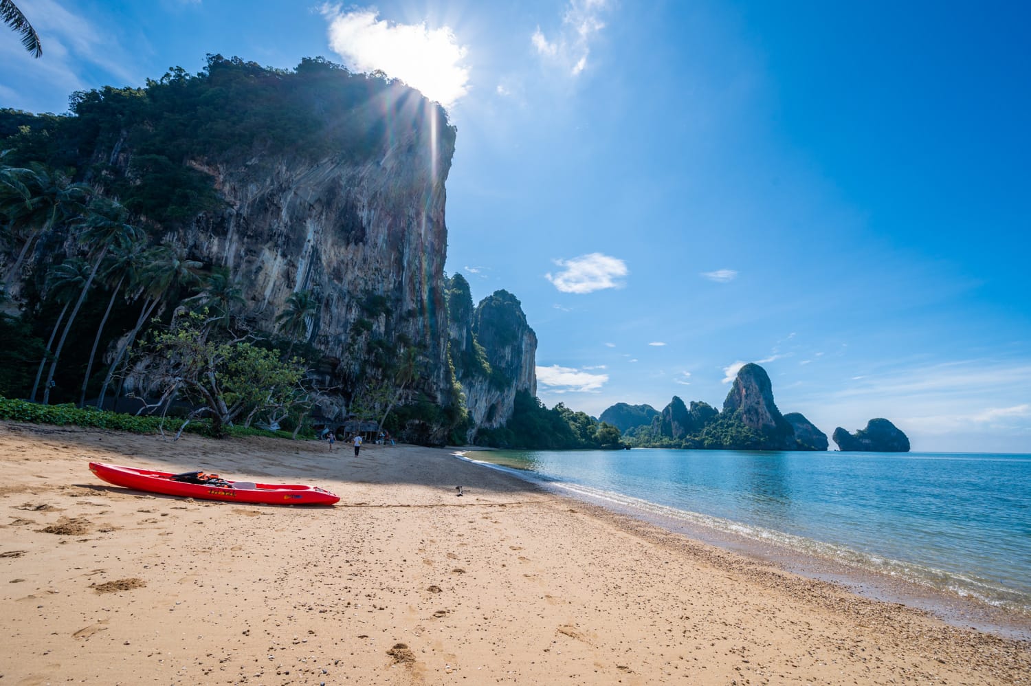 Railay Beach (11) Felsen am Tonsai Beach Krabi