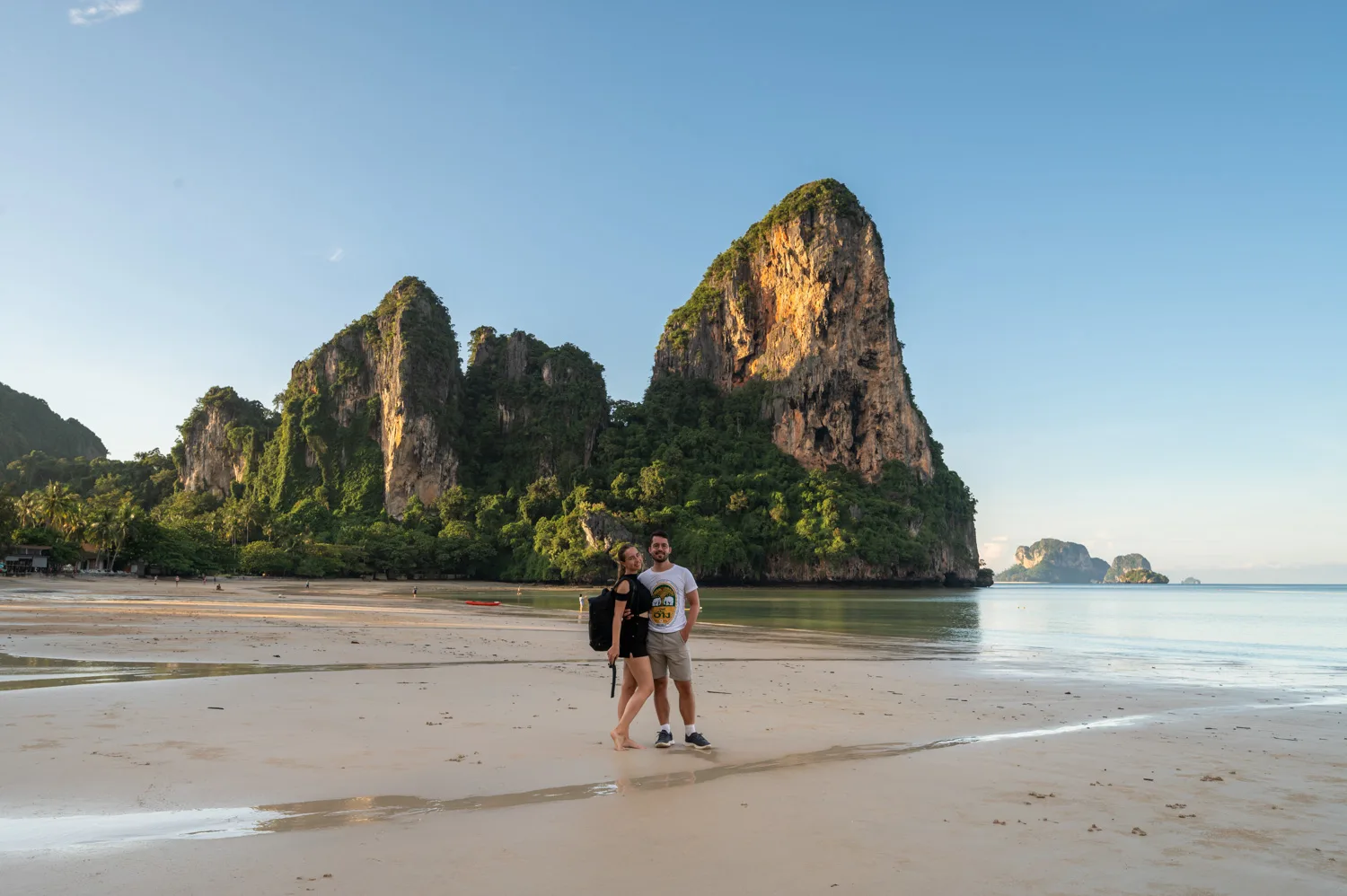 Railay Beach (15) Nils Alexander Kemna und Vanessa Mosch am Railay Beach