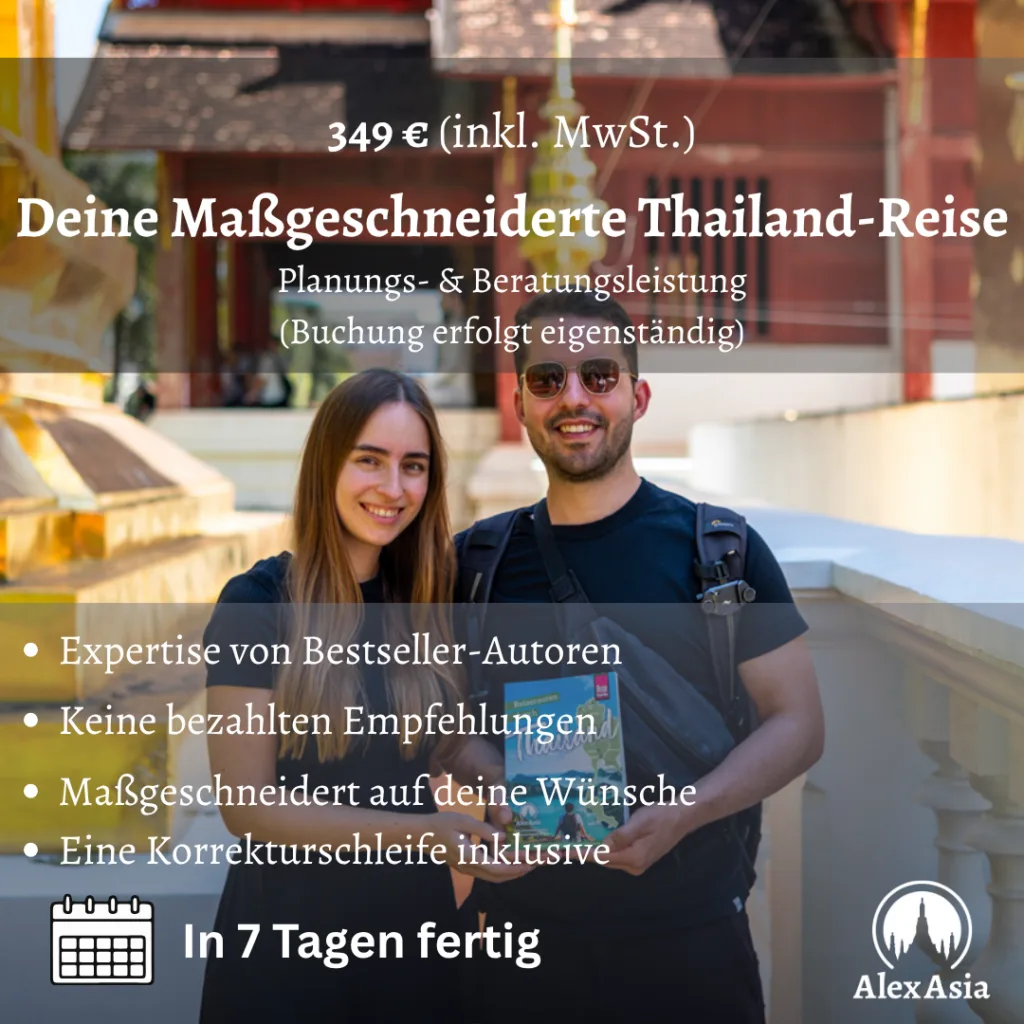 AlexAsia Reiseplanung Thailand – persönliches Reise-Drehbuch von Vanessa und Alex