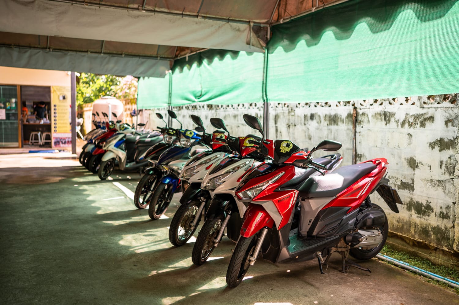 Rollervermieter in Thailand mit gut gewarteten Rollern