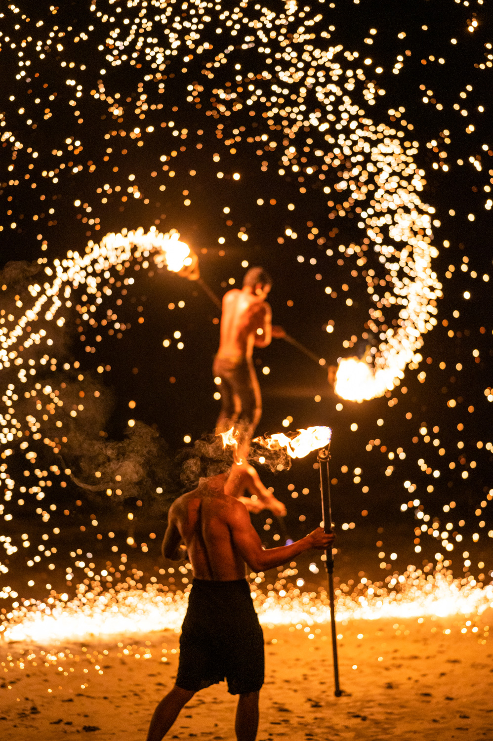 Thailand Rundreise 2 Wochen (11) Feuershow am White Sand Beach auf Koh Chang