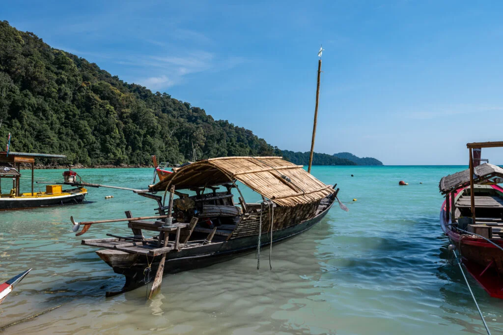 Traditionelles Fischerboot der Moken