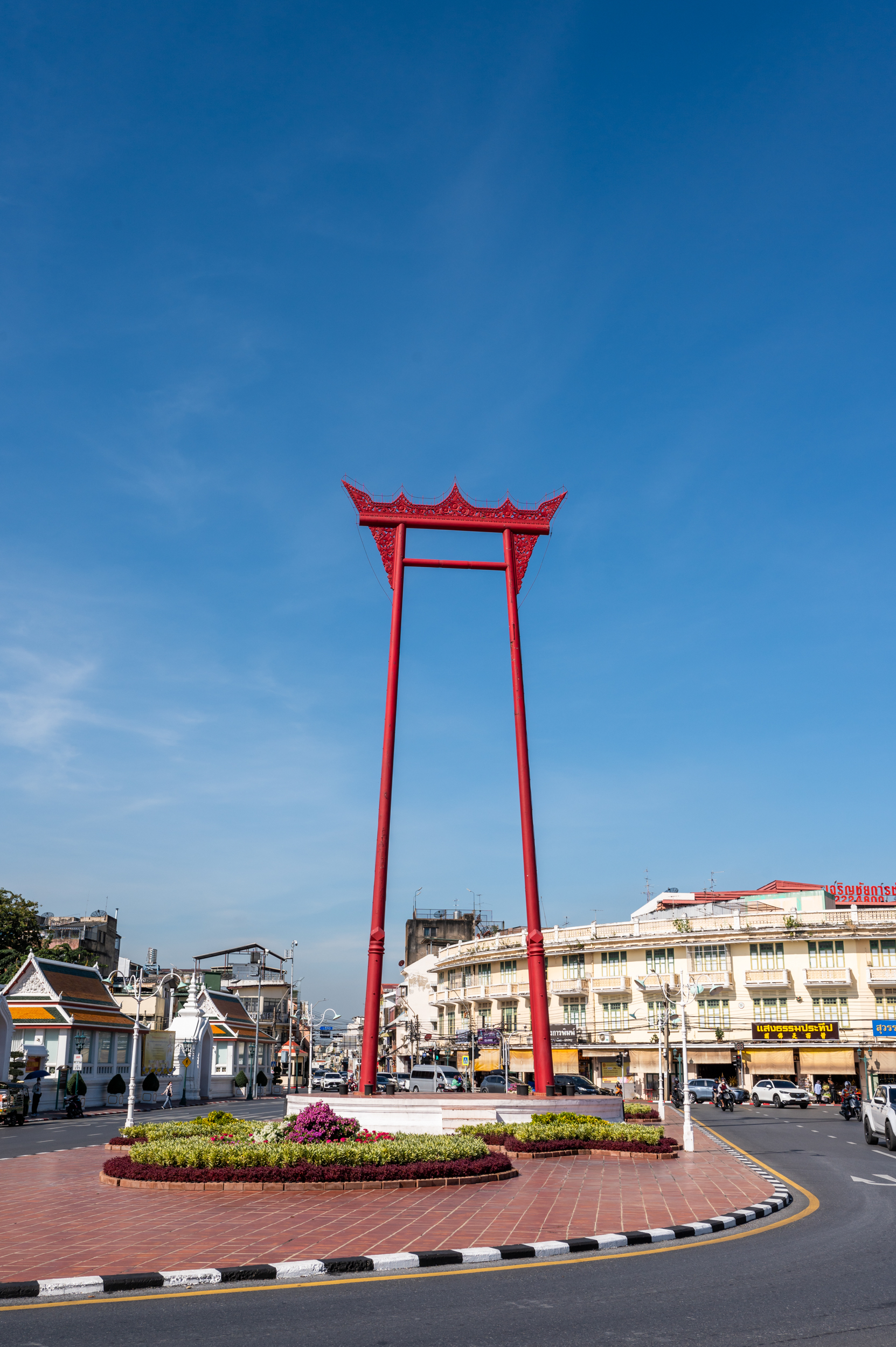 thailand november bangkok Gutes Wetter an der Giant Swing in Bangkok im November