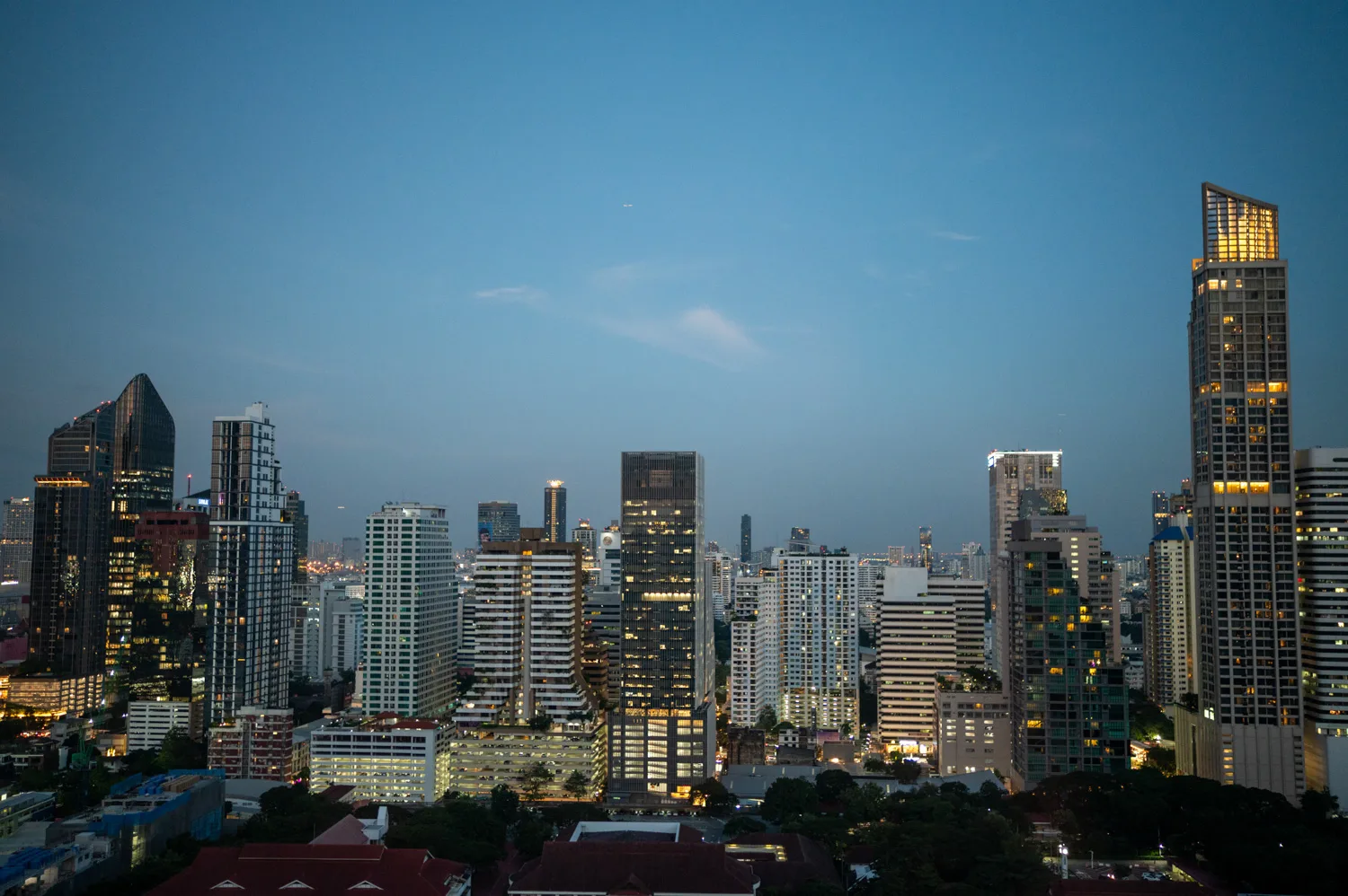 bangkok skybar ausblick Ausblick von einer Skybar in Bangkok